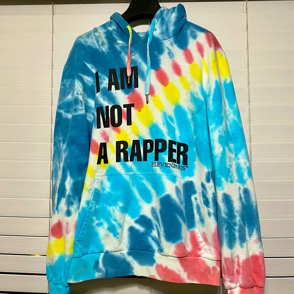 USED! SWEAT RAPPER TIE AND DYE MULTICOLOR